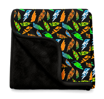 Midnight Voltage Bamboo Plush Glow in the Dark Blanket