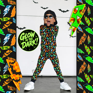 Midnight Voltage 2-Piece Glow in the Dark Pajama Set