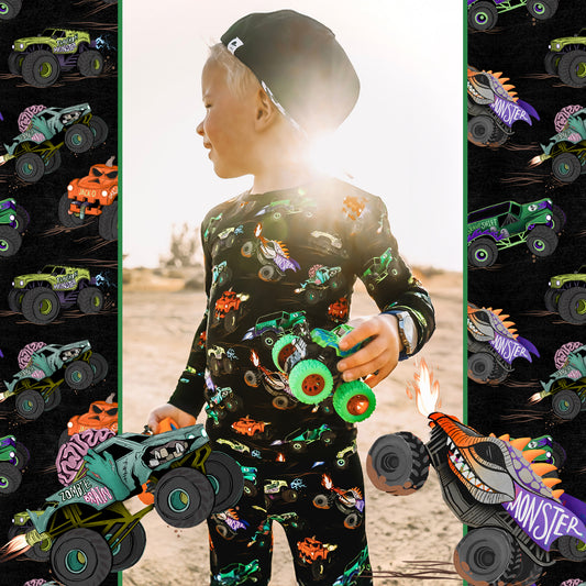 MONSTER Trucks 2 Piece Pajama Set