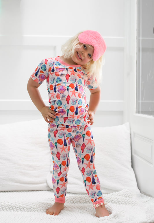 Cute as Shell Short Sleeve Pajama Set