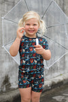 Hen It Pours 2-Piece Pajama Shorts Set