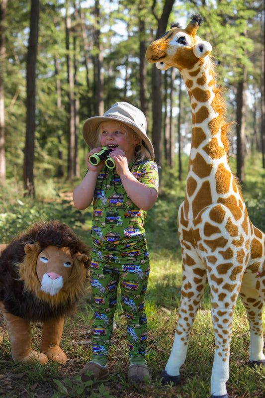 Wild Card Short Sleeve Pajama Set