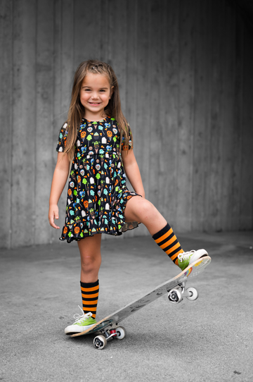 Candy Rush Short Sleeve Twirl Dress