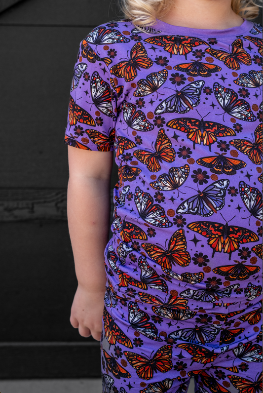 Twilight Wings  2-Piece Shorts Pajama Set