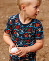 Hen It Pours Short Sleeve Long Pants 2-Piece Set