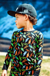 Midnight Voltage 2-Piece Glow in the Dark Pajama Set