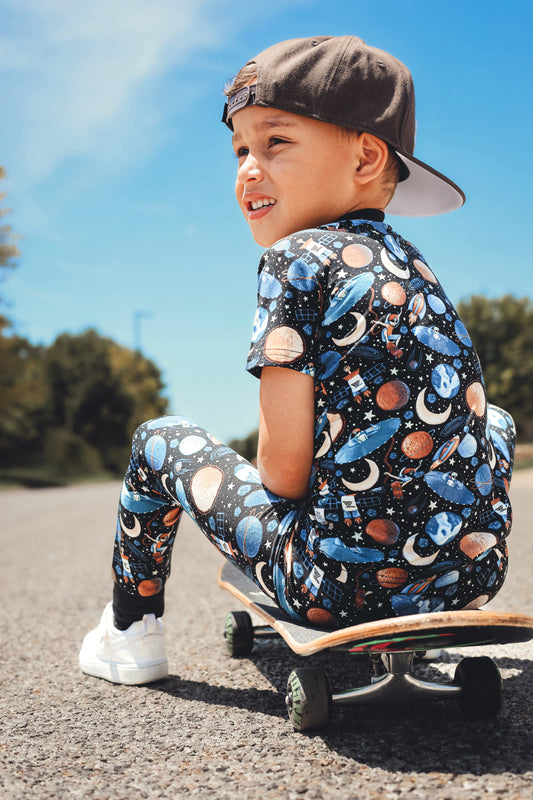 U.F.Bros Short Sleeve Pants Pajama Set