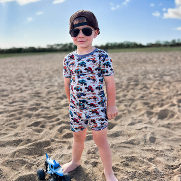 Coastal Chaos 2-Piece Pajama Shorts Set