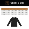 Cranberry Adult Women's Long Sleeve V-Neck Shirt