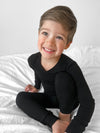 Midnight Ribbed 2 Piece Pajama Set