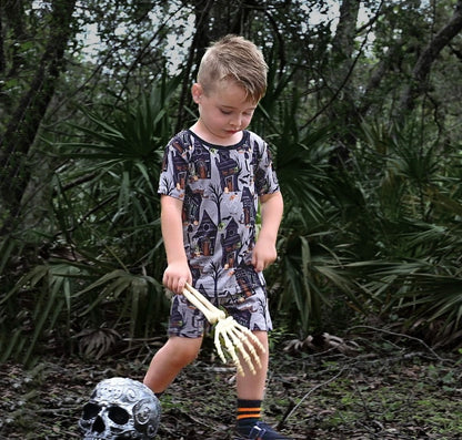 Skating Skelly 2.0 2 Piece Shorts Set *