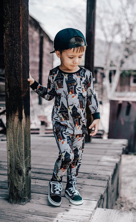 Skating Skelly 2.0 2 Piece Pajama Set *