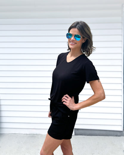 Midnight Ribbed Adult Women's Shorts