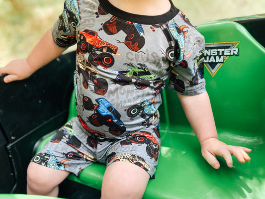 Monster Jams 2 Piece Shorts Set: Core Collection