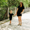 Midnight Ribbed 2 Piece Shorts Set