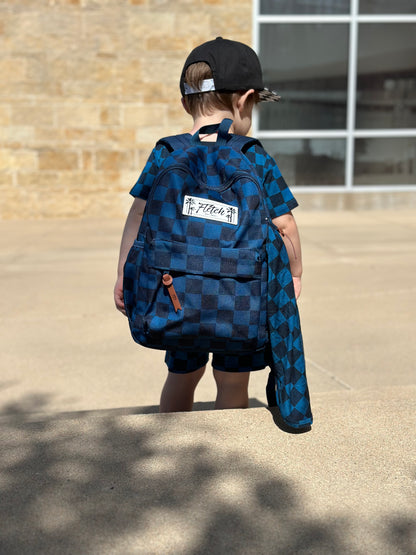Blue Fully Checked Out Backpack