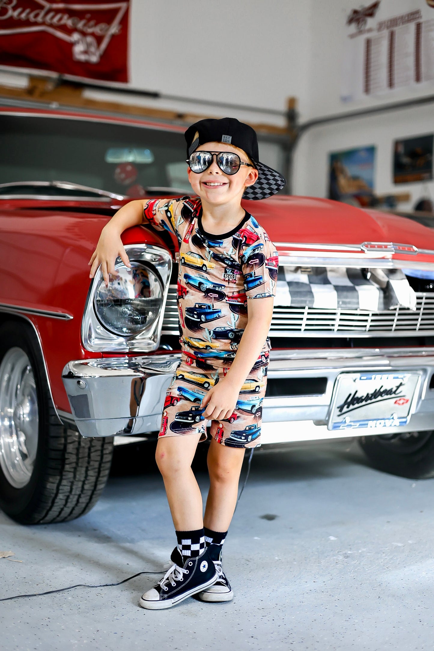 Revved Up 2 Piece Shorts Set