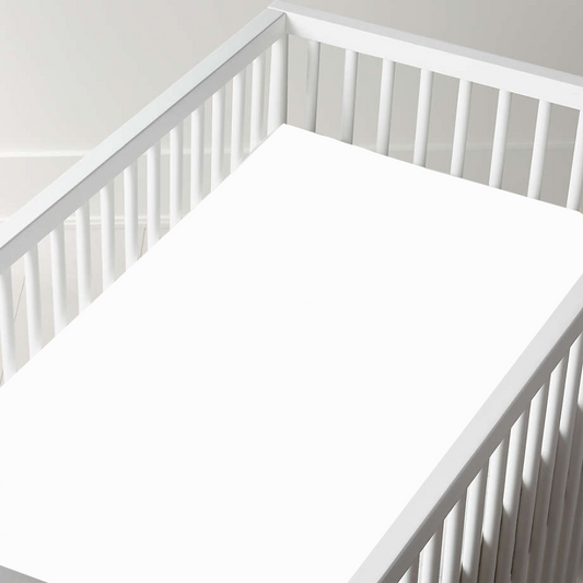 Solid White Crib Sheet