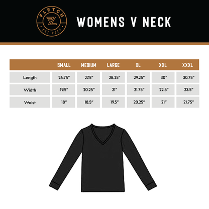 Solid Green Adult Women's Long Sleeve V-Neck Shirt