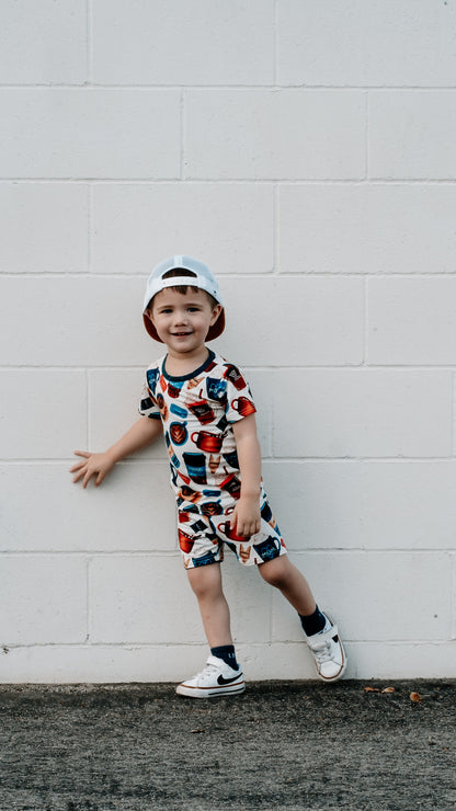 Love You A Latte 2 Piece Shorts Set
